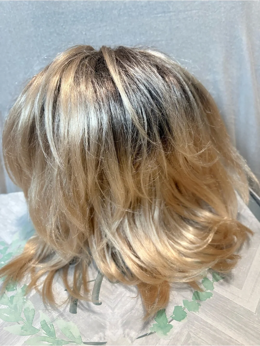 Blonde Layered Women’s Hair Topper - Stylish Rooted Blonde